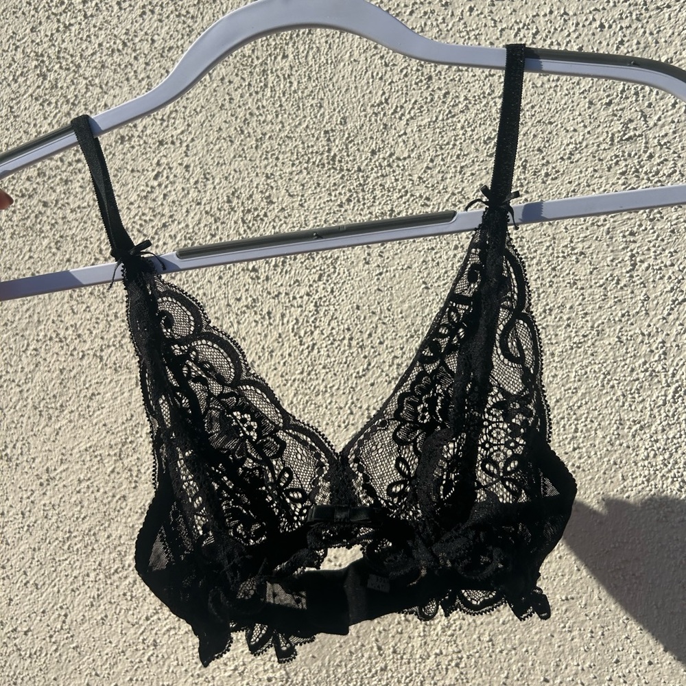 Black Lacy Lingerie Bralette
